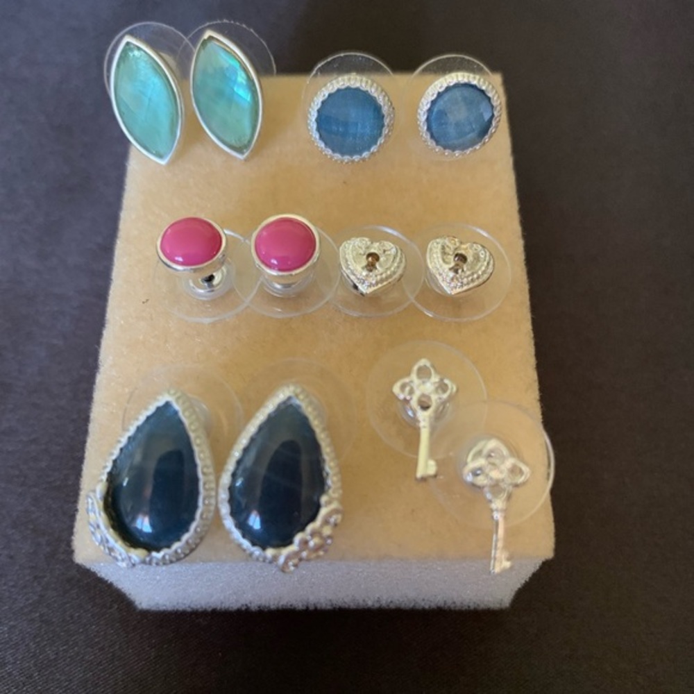 Set of six fashion earrings